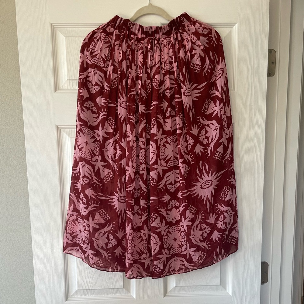Scotch Soda Floral Burgundy Skirt